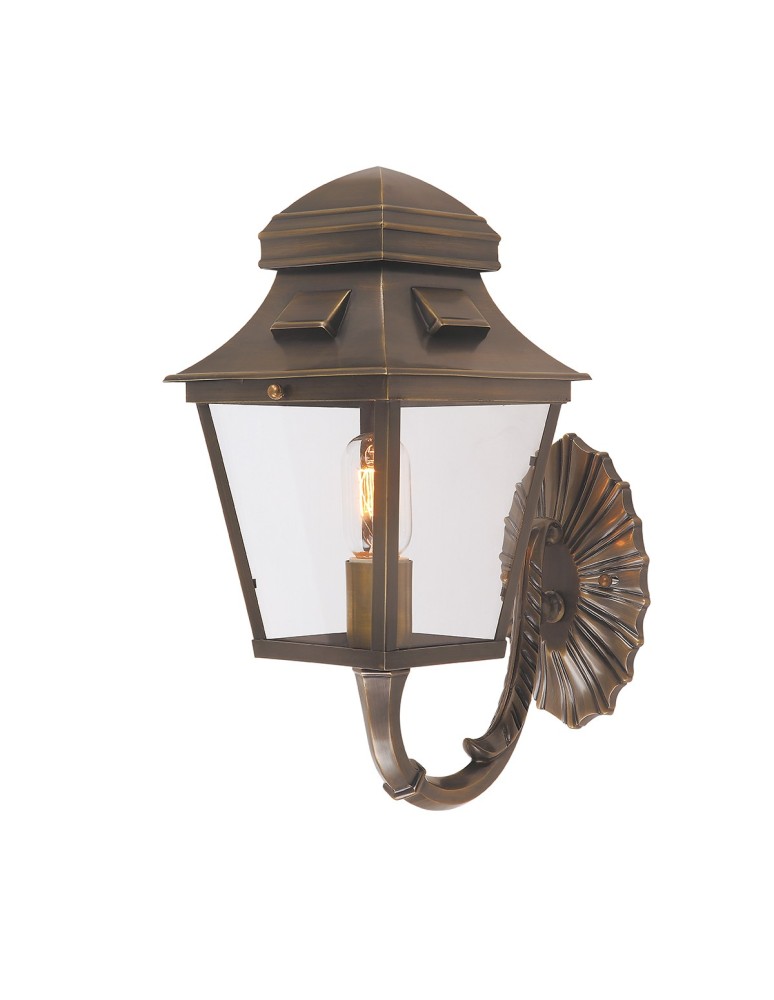 Kinkiety zewnętrzne - Elstead ST PAULS Kinkiet E27 1x60W IP44 Mosiądz ST-PAULS-WB1 - produkt kolory-swiatla.pl 1