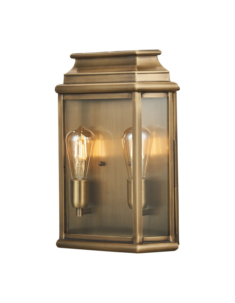 Kinkiety zewnętrzne - Elstead ST MARTINS Kinkiet E27 2x100W IP44 Mosiądz Antyczny ST-MARTINS-L-BR - produkt kolory-swiatla.pl 1