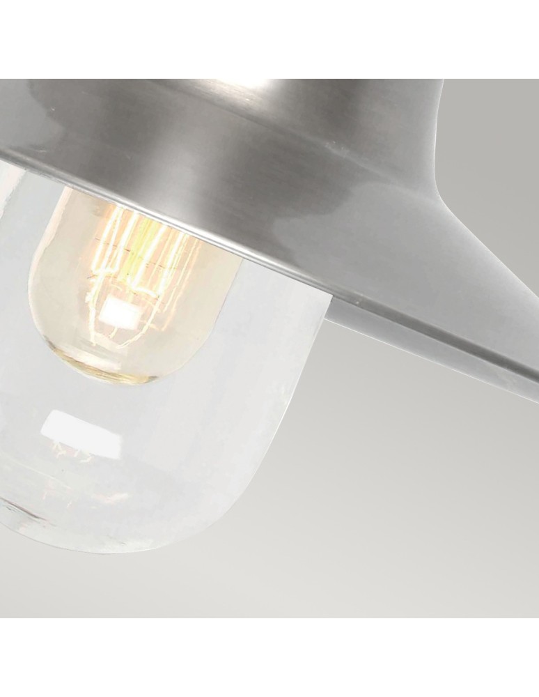 Elstead SOMERTON Kinkiet E27 1x100W IP44 Nikiel Antyczny SOMERTON-AN