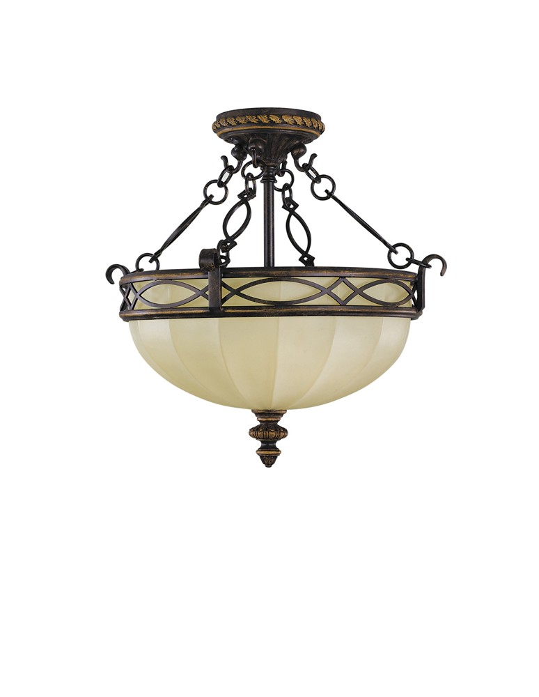 Lampy sufitowe retro - Feiss DRAWING ROOM 3x100W E27 FE/DRAWINGRM/SFC Sufitowa - produkt kolory-swiatla.pl 1
