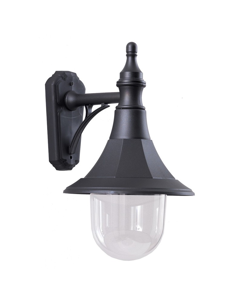 Kinkiety zewnętrzne - Elstead SHANNON Kinkiet E27 1x100W IP44 Czarny SHANNON-DOWN - produkt kolory-swiatla.pl 1