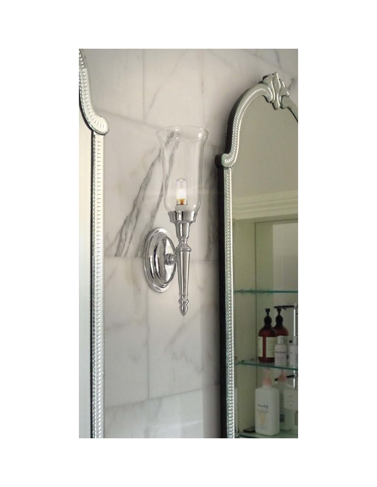 Kinkiety - Elstead Lighting Interior Kinkiet ŁAZIENKOWY DRYDEN2 1x40W G9 BATH/DRYDEN2 PC - produkt kolory-swiatla.pl 2