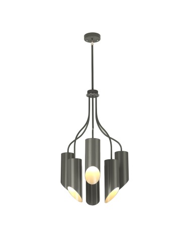 Elstead QUINTO Żyrandol E27 6x8W Grafitowy QUINTO6-GPN