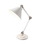 Lampy stołowe do czytania - Elstead PROVENCE ELEMENT Lampa Stołowa E27 1x60W Biały/Nikiel PV-ELEMENT-WPN - product 1