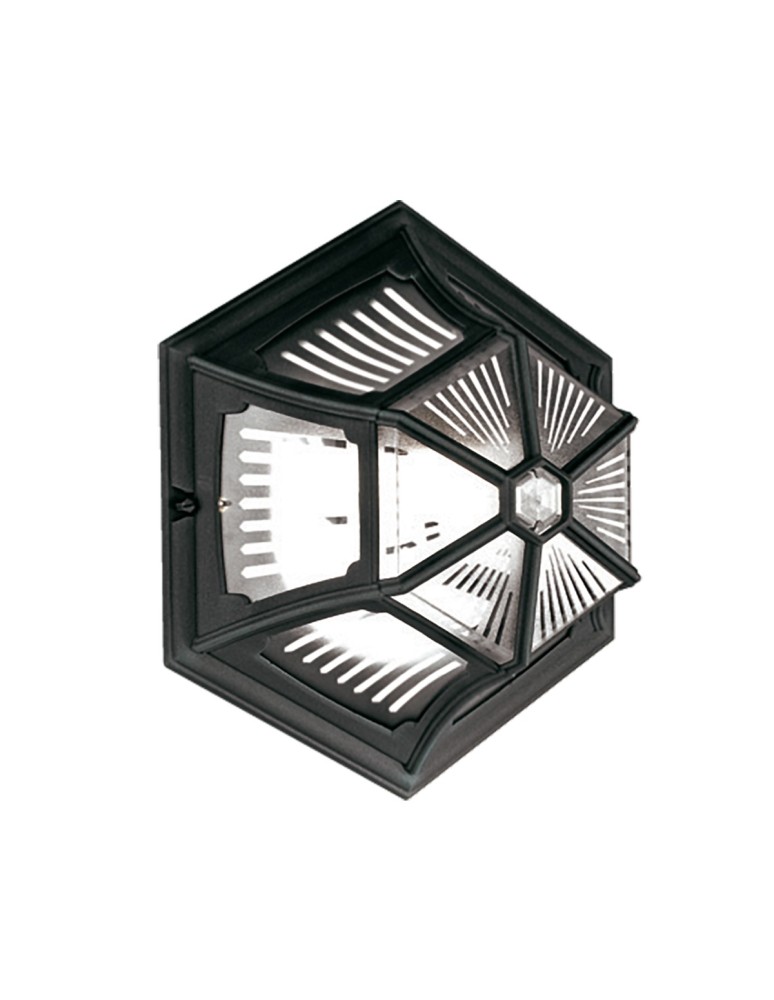 Lampy zewnętrzne sufitowe - Elstead PARISH Plafon E27 1x100W IP44 Czarny PR12-BLACK - produkt kolory-swiatla.pl 1