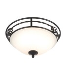 Lampy sufitowe - Elstead PEMBROKE Plafon E27 2x60W Czarny PB-F-A-BLACK - product 1