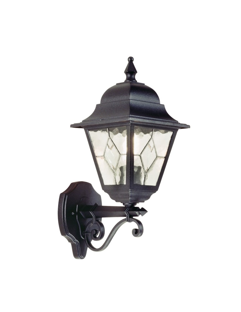 Kinkiety zewnętrzne - Elstead NORFOLK Kinkiet E27 1x100W IP43 Czarny NR1-BLK - produkt kolory-swiatla.pl 1