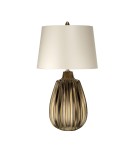 Lampy stołowe z abażurem - Elstead NEWHAM Lampa Stołowa E27 1x60W Brązowy NEWHAM-TL-S - product 1