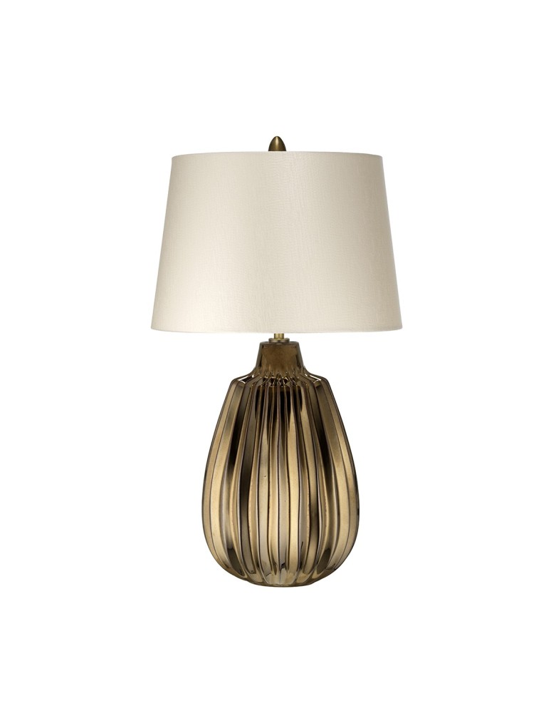 Lampy stołowe z abażurem - Elstead NEWHAM Lampa Stołowa E27 1x60W Brązowy NEWHAM-TL-S - produkt kolory-swiatla.pl 1