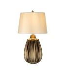 Lampy stołowe z abażurem - Elstead NEWHAM Lampa Stołowa E27 1x60W Brązowy NEWHAM-TL-S - product 2