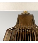 Lampy stołowe z abażurem - Elstead NEWHAM Lampa Stołowa E27 1x60W Brązowy NEWHAM-TL-S - product 3