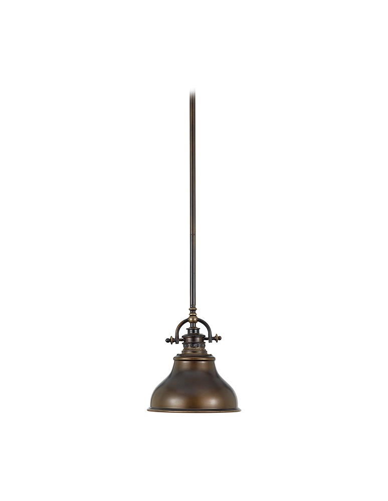 Lampy wiszące - Quoizel EMERY 1x60W E27 QZ/EMERY/P/S PN Wisząca - produkt kolory-swiatla.pl 1