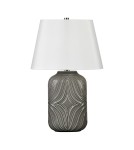 Lampy stołowe z abażurem - Elstead MUSE Lampa Stołowa E27 1x60W Szary MUSE-TL-GREY - product 1