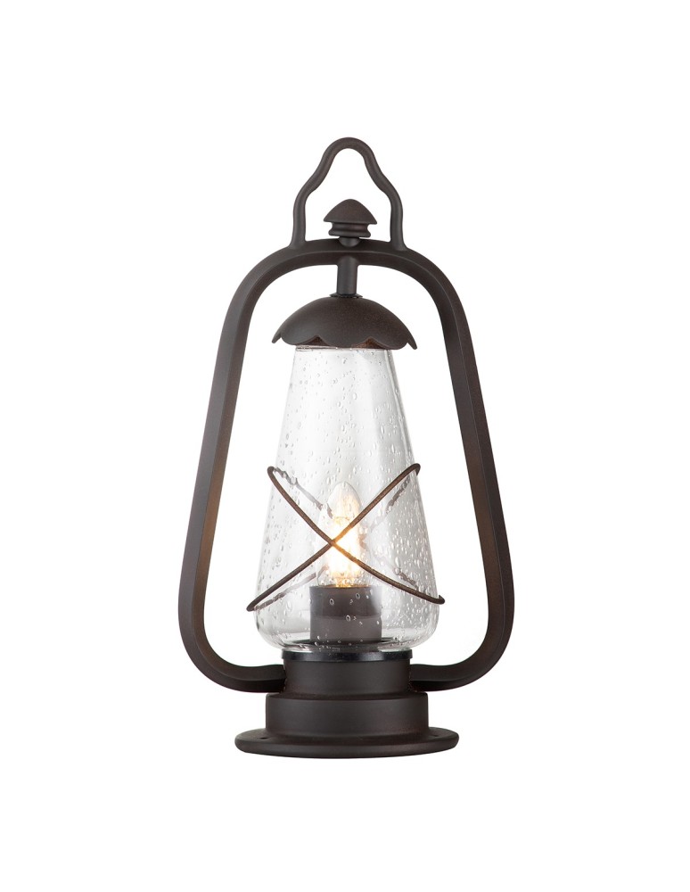 Lampy ogrodowe stojące - Elstead MINERS Stojąca Zewnętrzna E27 1x60W IP44 Brązowy MINERS-PED - produkt kolory-swiatla.pl 1