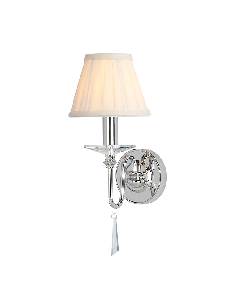 Kinkiety z abażurem - Elstead FINSBURY PARK 1x60W E14 FP1 POL NICKEL Kinkiet - produkt kolory-swiatla.pl 1