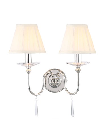 Elstead FINSBURY PARK 2x60W E14 FP2 POL NICKEL Kinkiet - produkt 2