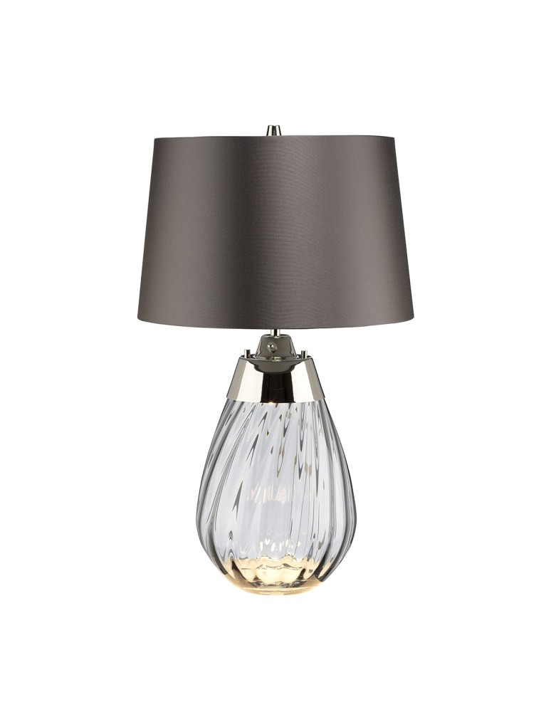 Lampy stołowe z abażurem - Elstead LENA Lampa Stołowa E27+GU10 1x60W+1x7W Przydymiony LENA-TL-S-SMOKE - produkt kolory-swiatla.pl 1