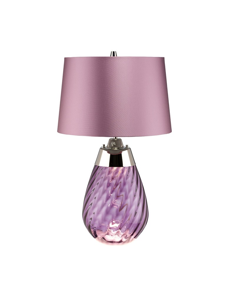 Lampy stołowe z abażurem - Elstead LENA Lampa Stołowa E27+GU10 1x60W+1x7W Fioletowy LENA-TL-S-PLUM - produkt kolory-swiatla.pl 1