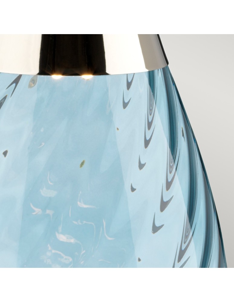 Elstead LENA Lampa Stołowa E27+GU10 1x60W+1x7W Niebieski LENA-TL-S-BLUE