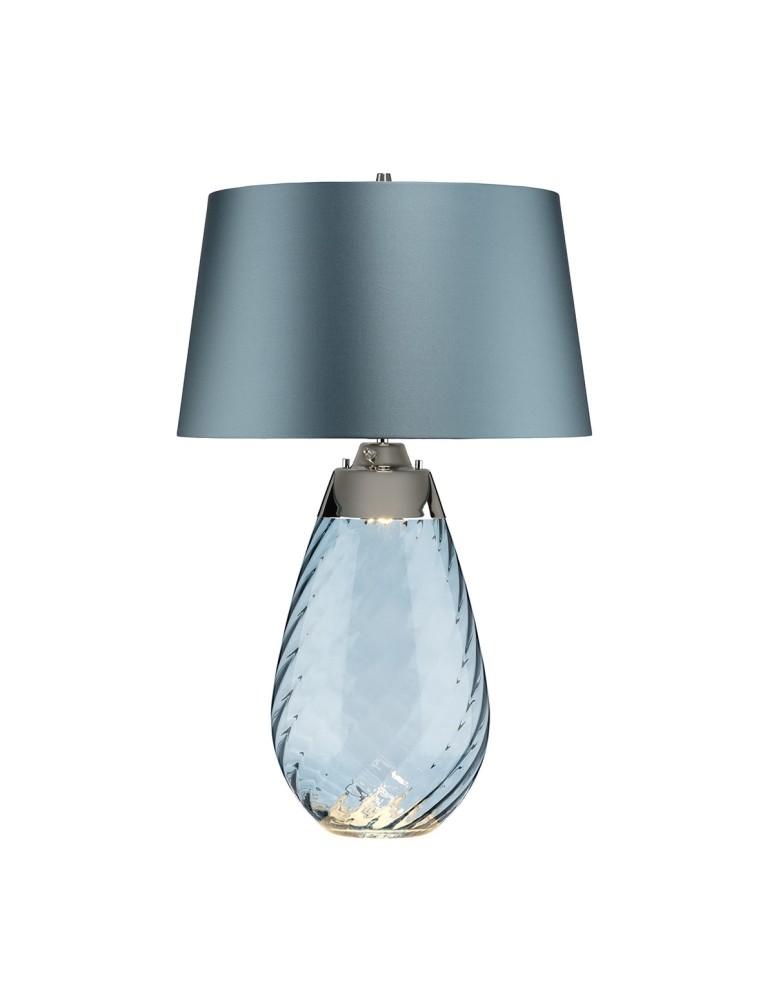 Lampy stołowe z abażurem - Elstead LENA Lampa Stołowa E27+GU10 1x60W+1x7W Niebieski LENA-TL-L-BLUE - produkt kolory-swiatla.pl 1