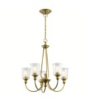 Żyrandole retro - Elstead WAVERLY Żyrandol E27 5x60W Mosiądz KL-WAVERLY5-NBR - product 1