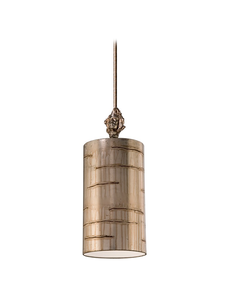 Lampy wiszące z abażurem - Elstead Lighting Flambeau Wisząca FRAGMENT 1x100W E27 FB/Fragment-S/PS - produkt kolory-swiatla.pl 1