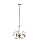 Żyrandole retro - Elstead WAVERLY Żyrandol E27 5x60W Cynkowy KL-WAVERLY5-CLP - product 1