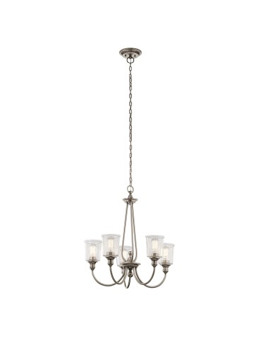 Elstead WAVERLY Żyrandol E27 5x60W Cynkowy KL-WAVERLY5-CLP