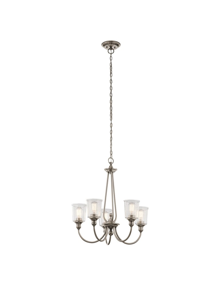 Żyrandole retro - Elstead WAVERLY Żyrandol E27 5x60W Cynkowy KL-WAVERLY5-CLP - produkt kolory-swiatla.pl 1