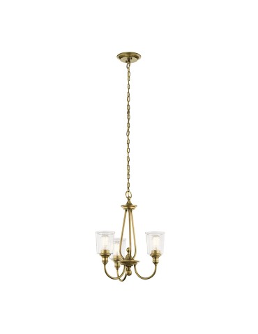 Elstead WAVERLY Żyrandol E27 3x60W Mosiądz KL-WAVERLY3-NBR