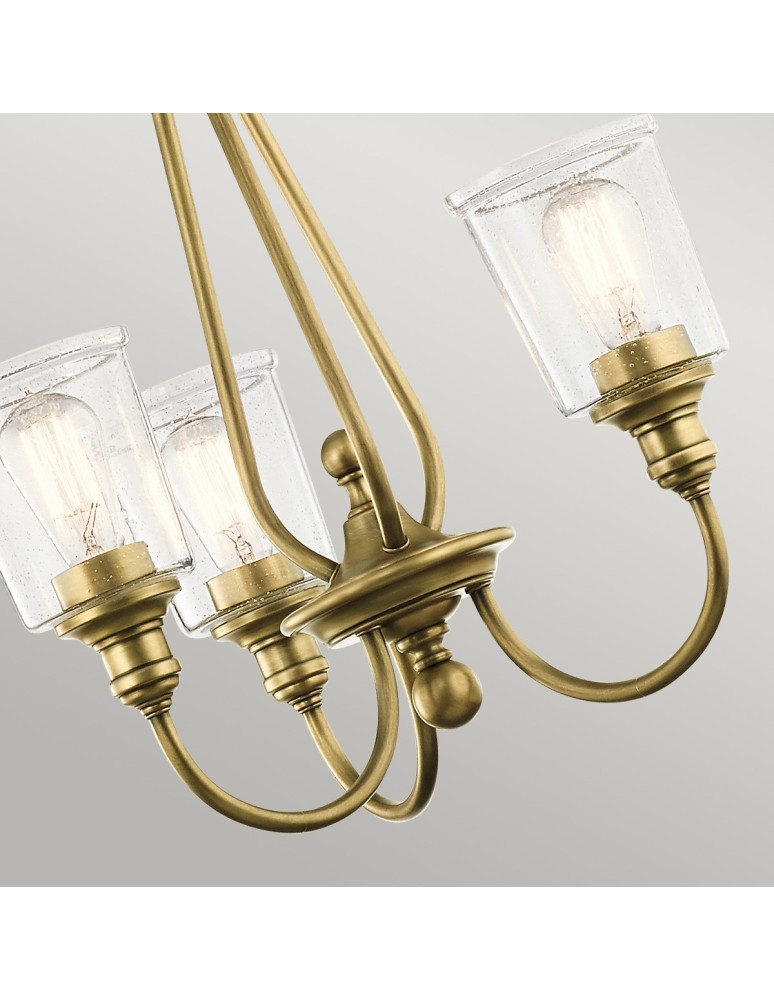 Elstead WAVERLY Żyrandol E27 3x60W Mosiądz KL-WAVERLY3-NBR