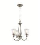 Żyrandole retro - Elstead WAVERLY Żyrandol E27 3x60W Cynkowy KL-WAVERLY3-CLP - product 1