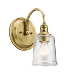 Kinkiety - Elstead WAVERLY Kinkiet E27 1x60W Mosiądz KL-WAVERLY1-NBR - product 1