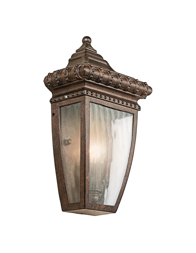 Kinkiety zewnętrzne - Elstead VENETIAN RAIN Kinkiet E14 1x60W IP44 Szczotkowany Brąz KL-VENETIAN7-S - produkt kolory-swiatla.pl 1