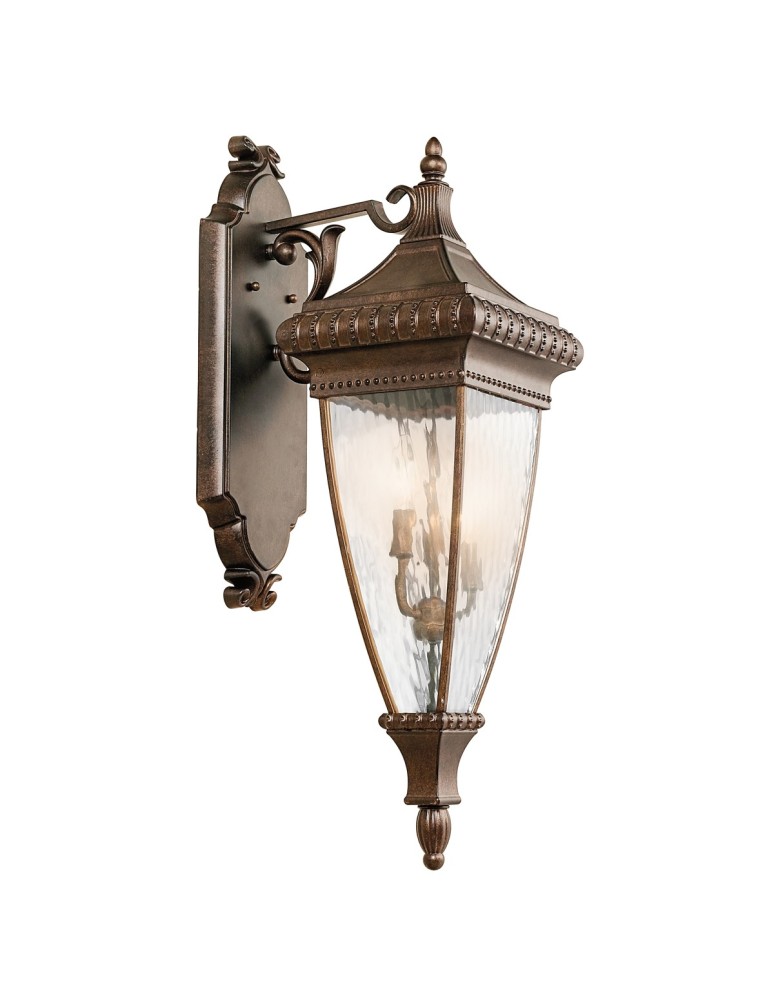 Kinkiety zewnętrzne - Elstead VENETIAN RAIN Kinkiet E14 3x60W IP44 Szczotkowany Brąz KL-VENETIAN2-L - produkt kolory-swiatla.pl 1
