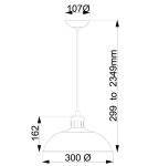 Lampy wiszące - Elstead Lighting Interior Wisząca FRANKLIN 1x60W E27  FRANKLIN/P CR - product 2