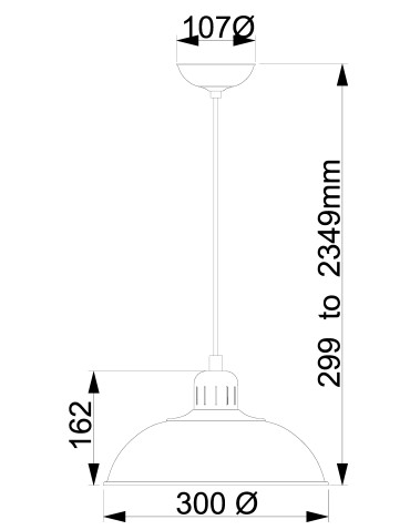 Elstead Lighting Interior Wisząca FRANKLIN 1x60W E27 FRANKLIN/P GY - produkt 2