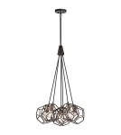 Żyrandole - Elstead ROCKLYN Żyrandol E27 6x100W Stalowy KL-ROCKLYN6-RS - product 1