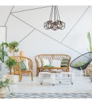 Żyrandole - Elstead ROCKLYN Żyrandol E27 6x100W Stalowy KL-ROCKLYN6-RS - product 2