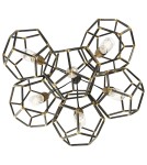 Żyrandole - Elstead ROCKLYN Żyrandol E27 6x100W Stalowy KL-ROCKLYN6-RS - product 3