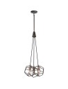 Elstead ROCKLYN Żyrandol E27 3x100W Stalowy KL-ROCKLYN3-RS
