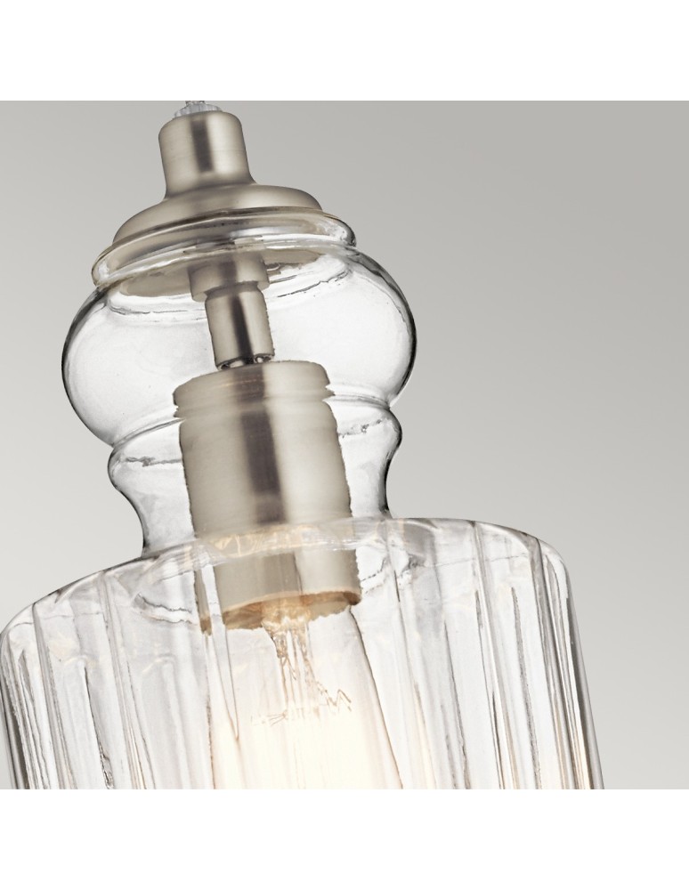 Lampy wiszące - Elstead RIVIERA Wisząca E27 1x60W Nikiel KL-RIVIERA-P-B - produkt kolory-swiatla.pl 2
