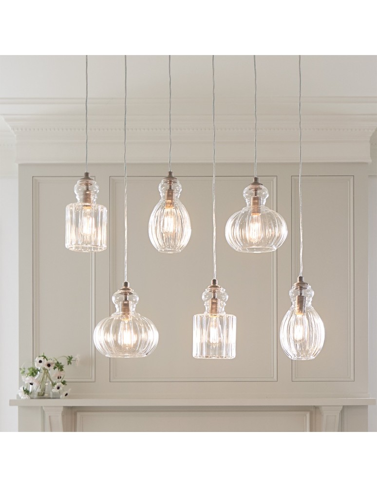 Elstead RIVIERA Wisząca E27 1x60W Nikiel KL-RIVIERA-P-A