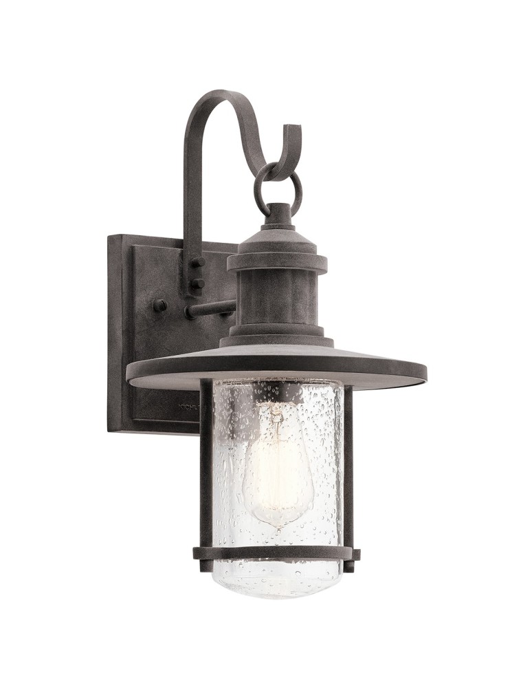 Kinkiety zewnętrzne - Elstead RIVERWOOD Kinkiet E27 1x100W IP44 Cynkowy KL-RIVERWOOD2-L - produkt kolory-swiatla.pl 1