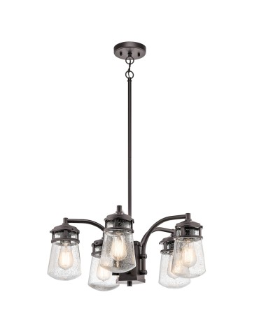 Elstead LYNDON Żyrandol Zewnętrzna E27 5x75W IP44 Brązowy KL-LYNDON-5P-AZ