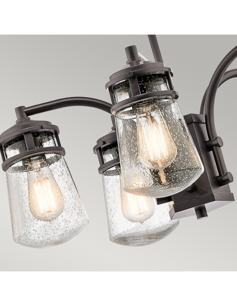 Elstead LYNDON Żyrandol Zewnętrzna E27 5x75W IP44 Brązowy KL-LYNDON-5P-AZ