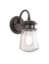 Elstead LYNDON Kinkiet E27 1x75W IP44 Brązowy KL-LYNDON2-S-AZ