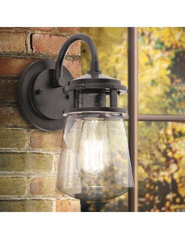 Elstead LYNDON Kinkiet E27 1x100W IP44 Brązowy KL-LYNDON2-M-AZ - produkt 2
