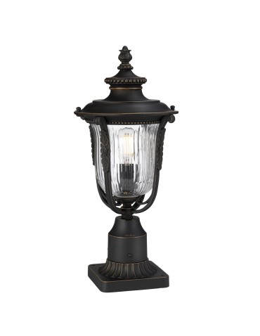 Elstead LUVERNE Stojąca Zewnętrzna E27 1x150W IP44 Antyczny Brąz KL-LUVERNE3-M