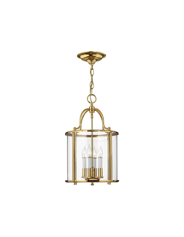 Żyrandole w stylu Hampton - Hinkley GENTRY 4x60W E14 HK/GENTRY/P/M PB Wisząca - produkt kolory-swiatla.pl 1